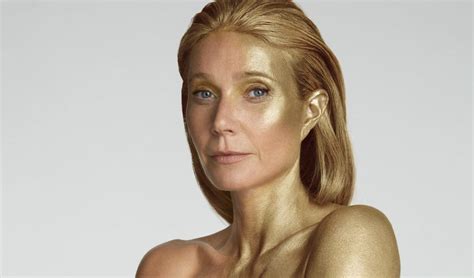 gwenyth paltrow naked|Gwyneth Paltrow poses nude, paints body gold for 50th birthday。